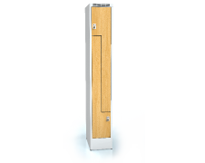 Cloakroom locker Z-shaped doors ALDERA 1920 x 300 x 500